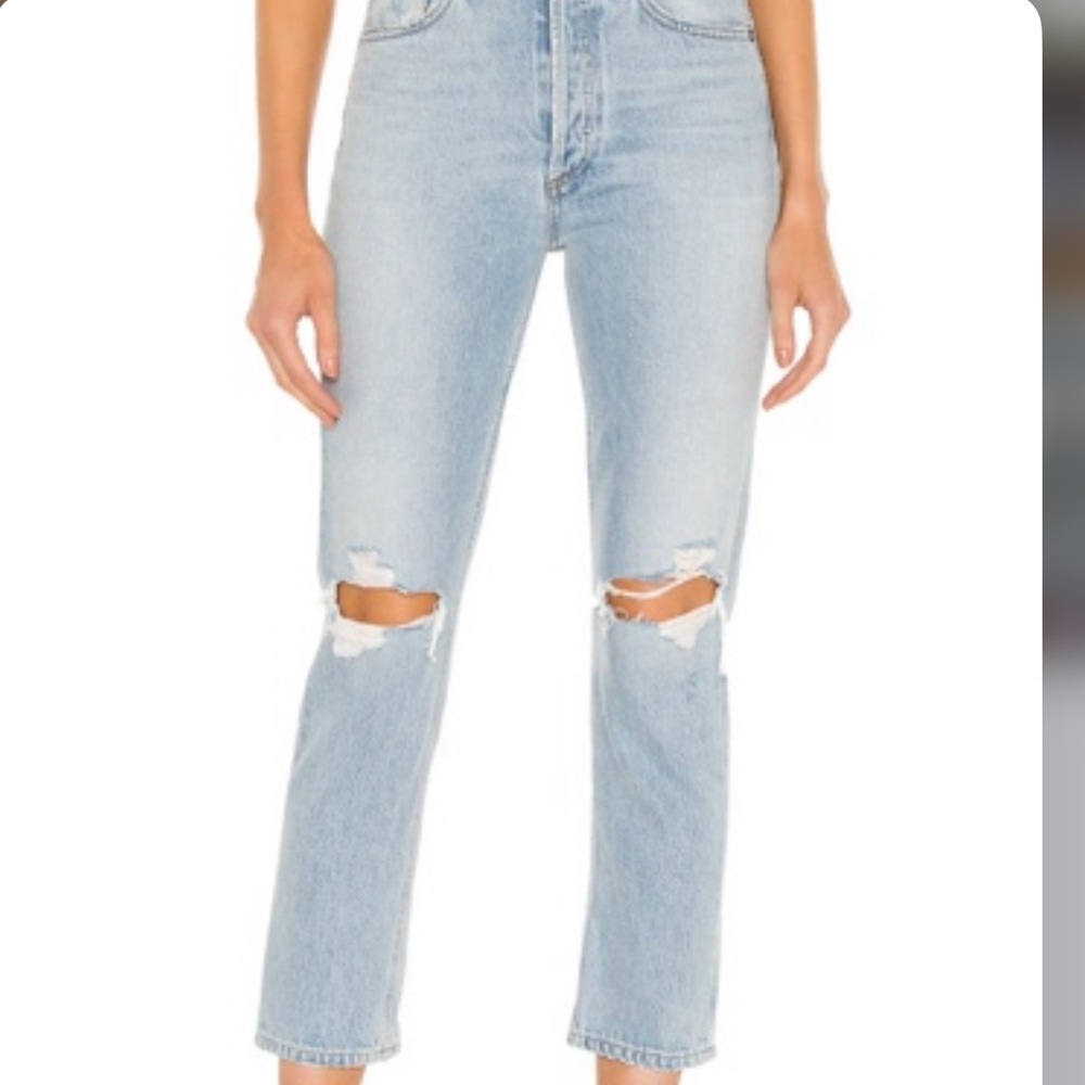 Agolde Riley High Rise Straight Crop Size 31